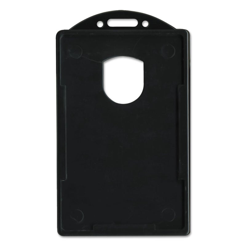 Advantus 75657 Vertical ID Card Holders, 2 1/8 x 3 3/8, Black, 25 per Pack - Image 2